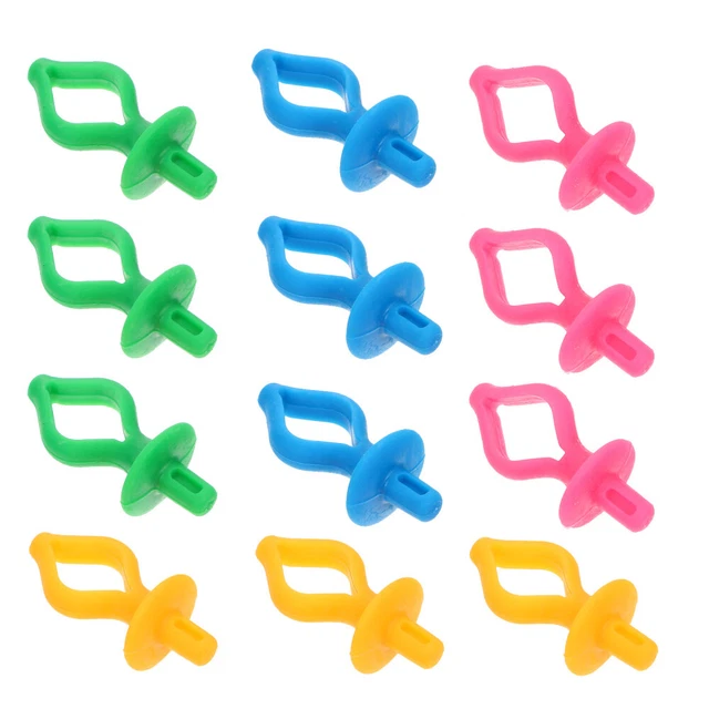12 Pcs Fermagli Silicone Morsetto Per Bobina Accessori All'uncinetto Clip