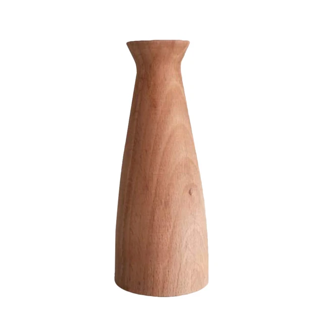 Floor Standing Vase Decorative Flower Solid Wood Coffee Table