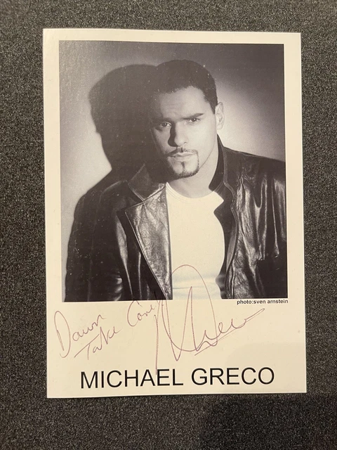 BBC EastEnders Signed Photo Card- Michael Greco - Beppe di Marco