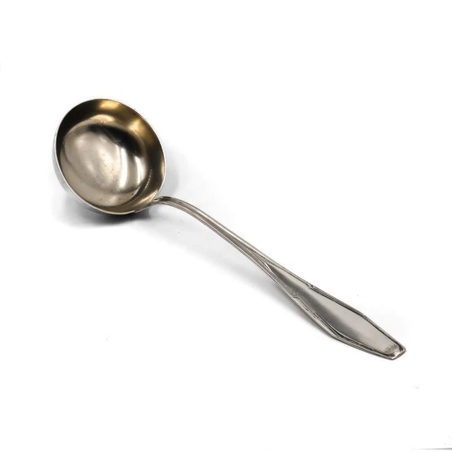 Antike Schöpfkelle 800 Silber Halbmond Mit Krone