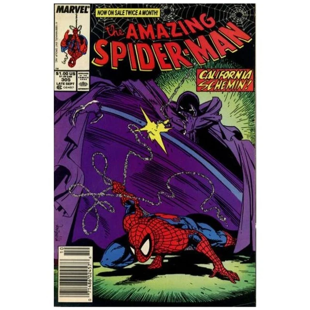 Amazing Spider-Man (1963 series) #305 Newsstand in VF + cond. Marvel comics [a%