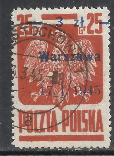 Poland stamps 1945 MI 390IXb signed L.Schmutz  CANC  VF