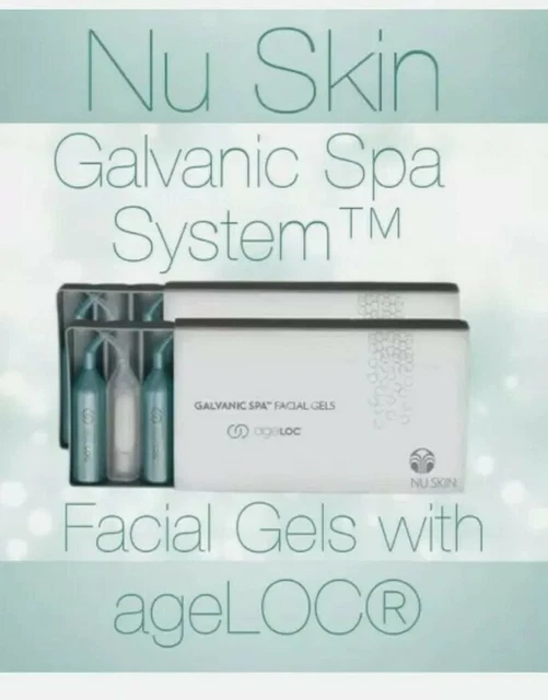 NU SKIN GALVANIC Spa System Facial Gels with ageLOC New Formula