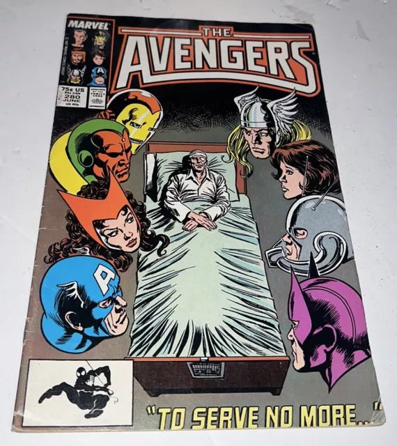 The Mighty Avengers #280 To Serve No More Comic Book Copper Age 1987