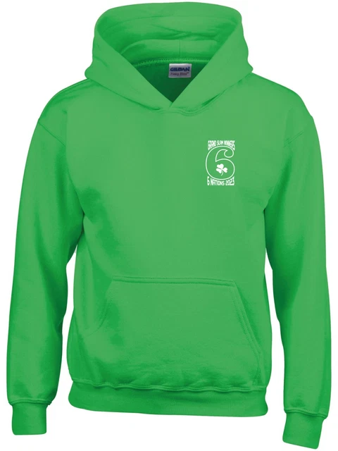Ireland Grand Slam Winners  Rugby Nations 6 Mens Hoodies No 6