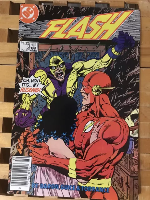 DC Comics Flash vol 2 #5 October 1987 1st app Speed Demon Newsstand