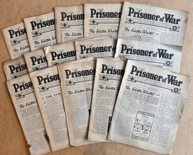 WW2 THE PRISONER OF WAR Journal 1942-1944 15 editions POW Dept of Red Cross