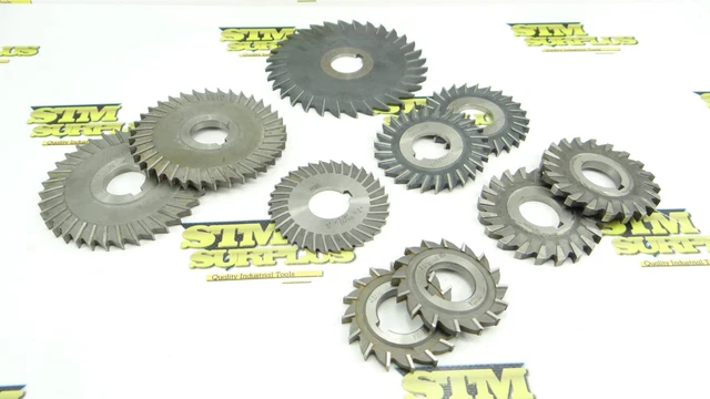 Lot Of 10 Assorted Hss Milling Cutters Saws 2-1/2" To 5" Dia Msc Malco