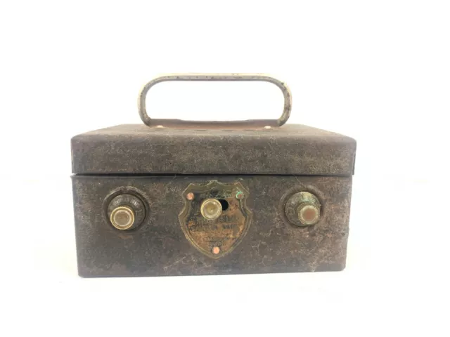 Vintage iron Piggy Bank with numeric code | Storage box with Lock