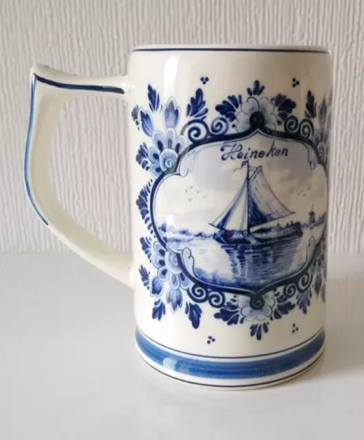 Heineken Delft Blue, Holland, Beer Mug, Stein, Tankard