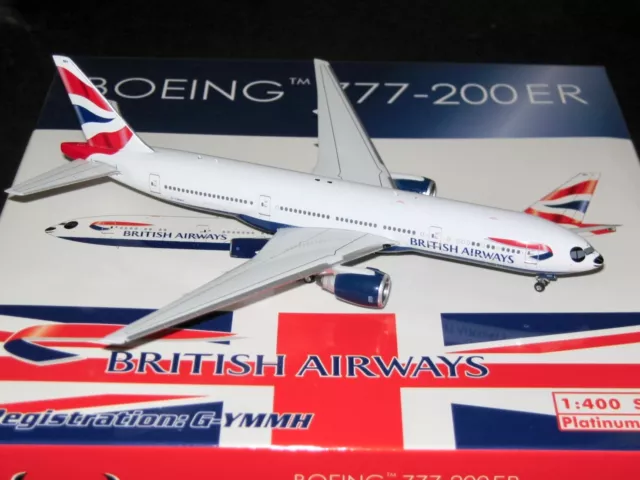 British Airways Boeing B777-200ER G-YMMH “Panda” scheme 1/400 Phoenix Models MIB