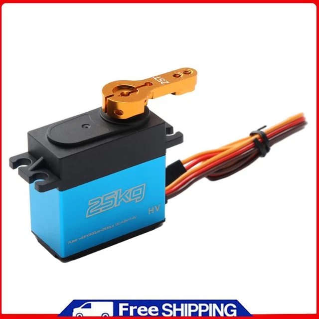 25kg Digital Servo 1/8 1/10 1/12 Scale RC Car Manipulator Metal Gear 25t Arms UK