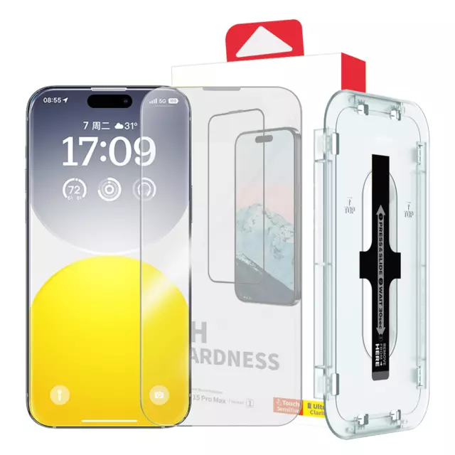 Complete Protection Package: Full Cover Clear/Privacy/Armour Tempered Glass S...