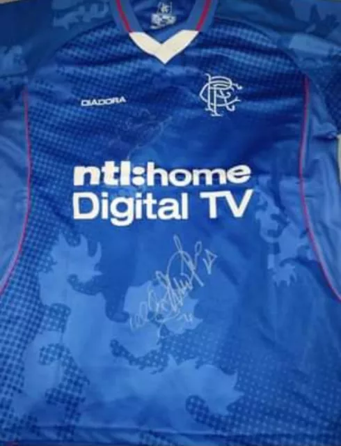 Rangers signed football shirt