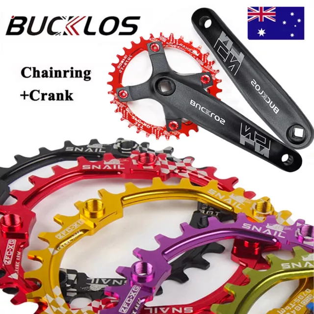 30-42 Crankset 170mm AL7075 MTB Bike Crank set Narrow Wide Road Chainring 104BCD