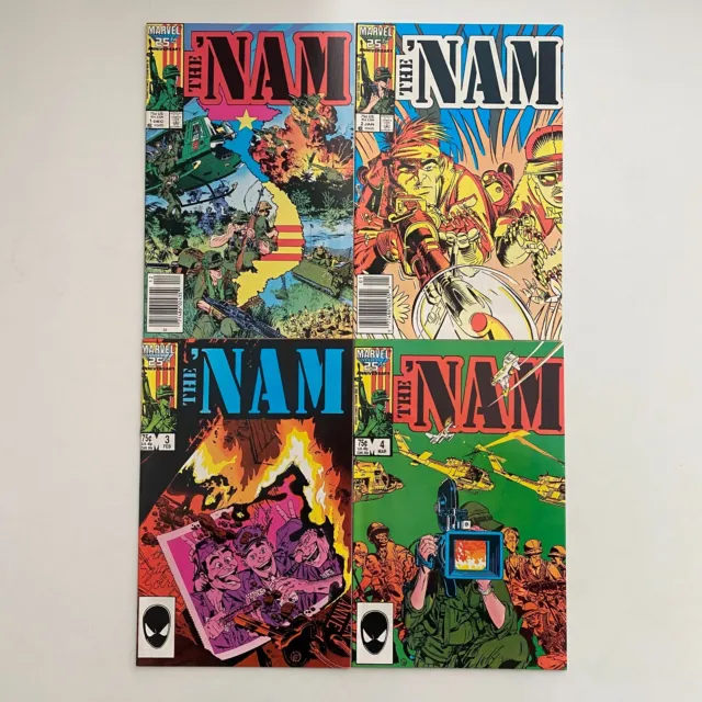 Marvel Comics The 'Nam #1 2 3 4 Vietnam War Series 1986