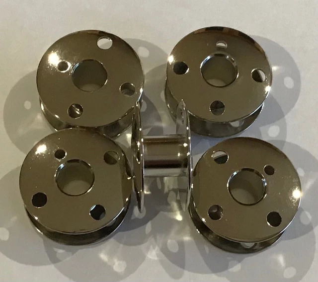 Lot De 8 Bobines Singer - 4 Trous - Classe 66, 99, 201, 185 - Pour Machine à Coudre