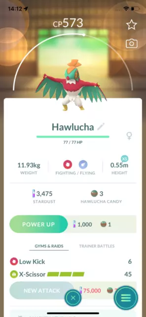 Pokemon TRADE - Hawlucha !! Regional Pokemon ! Safe, Cheap & Fast !