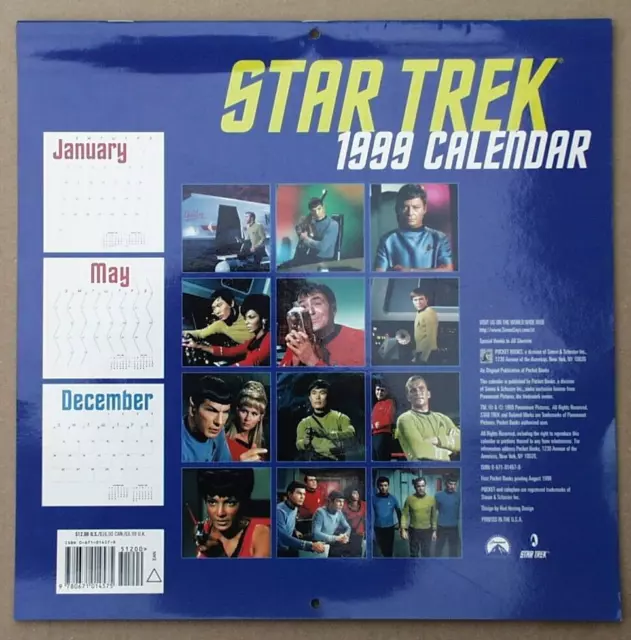 Calendario Star Trek del 1999