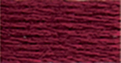 Bola de algodón perla DMC talla 12 141 yardas granate oscuro -116 12-814