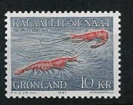 Greenland 1982 Sea Life, Shrimps, UNM /MNH