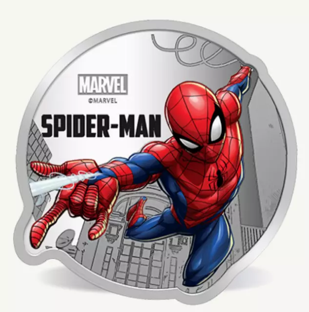 Marvel Pamp SPIDERMAN 1 oz silver proof coin 2022