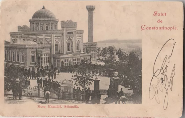 Turkey - 1902 Ottoman Mosque Hamidie Constantinople Rare Postcard