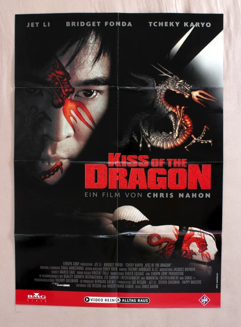 KISS OF THE DRAGON * VIDEO-POSTER A1 JET LI BRIDGET FONDA ´02 Baiser du ...