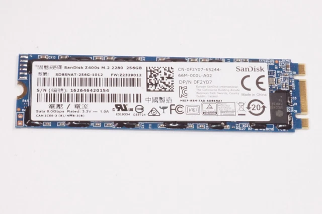 SD8SNAT-256G Dell 256GB Solid State Drive, 256, S3, 80S3, Sandisk, Z400S, Low...
