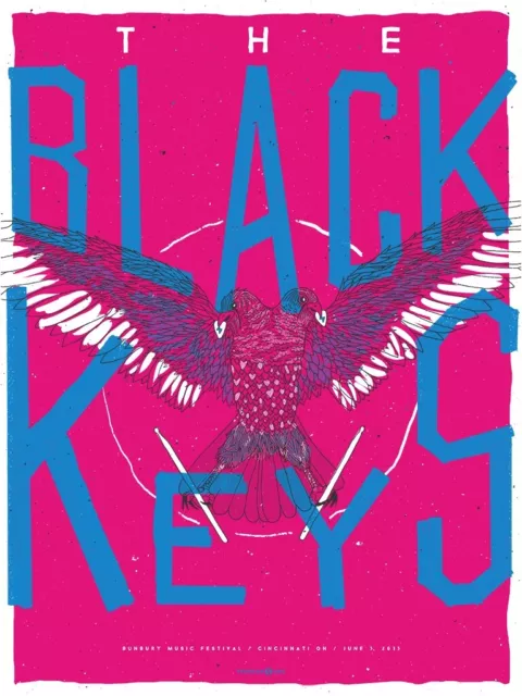 The Black Keys - Bunbury June 2015 Limited Edition Gig Poster