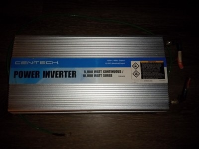 Cen-Tech 5000-Watt Continuous/10,000-Watt Peak Power Inverter