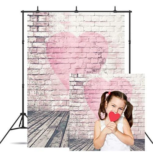 6x8ft Valentine Background Mother's Day Backdrop Photography Vintage Wood Flo...