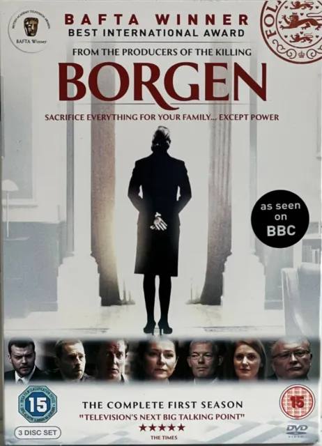 Borgen - The Complete First Season - DVD - 3 Disc Set - Brand New