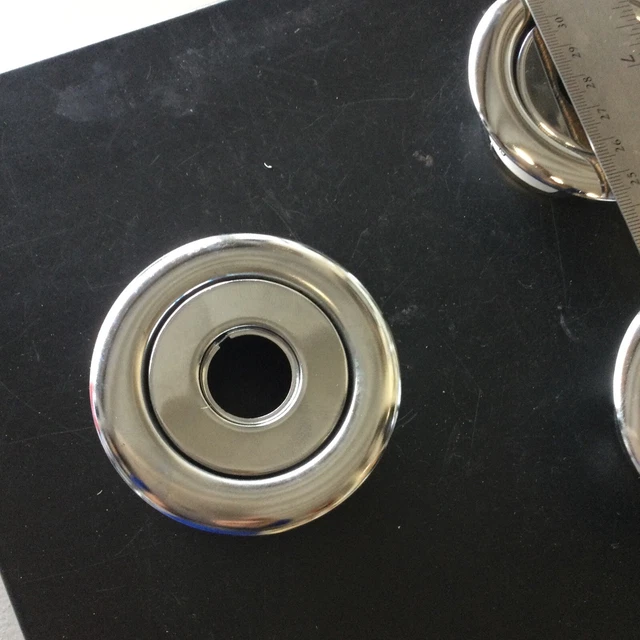 GLOBE Fire Sprinkler (1) 2 Piece Recessed Escutcheon Chrome- 1/2" IPS- 1" depth