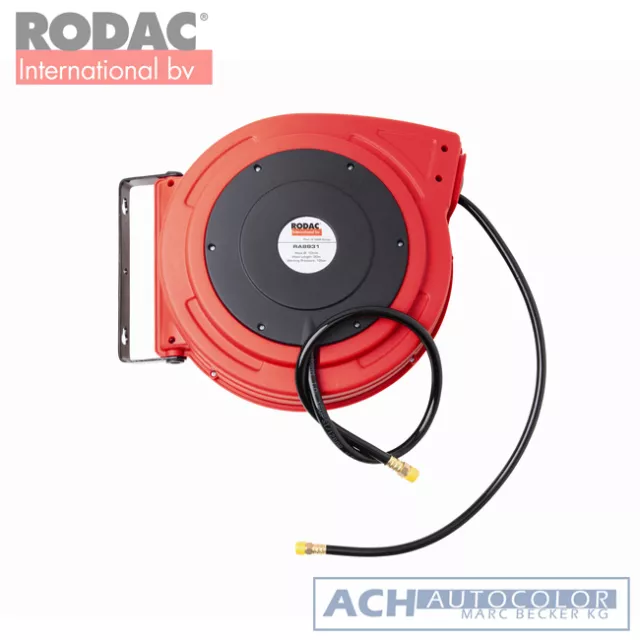 RODAC RA8831 Pneumatique Bobineuse de Tuyau PU 10x15mm - 20 Mtr Ra 8831