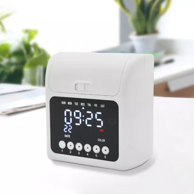 Wall Mount Time Card Holder 24 Pockets Plastic TIME Card Rack For Attendance Recorder Punch Time I4005235157