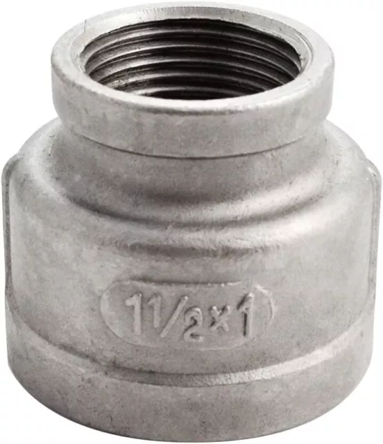 Female NPT Threaded Bell Reducer Reducing Coupling Stainless SS 304 Pipe Fitting