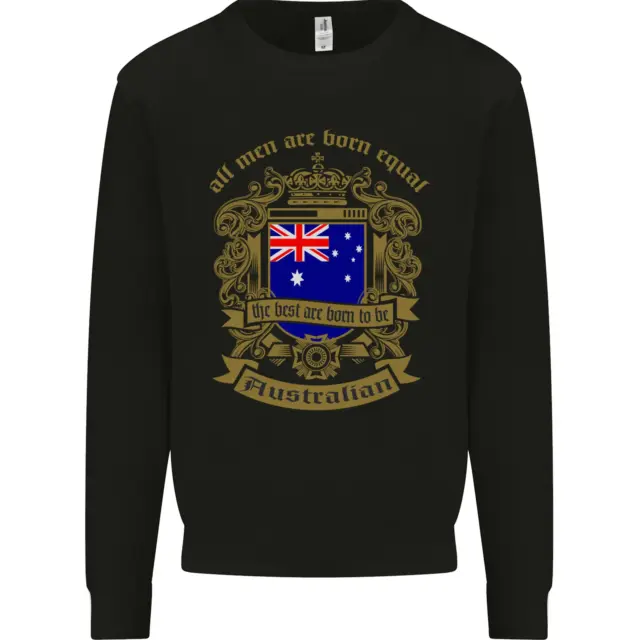 All Men Are Born Equal Australian Australia Kids Sweatshirt Jumper