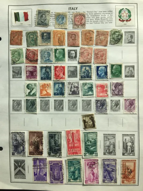 Italy Stamp Lot   21 Photos