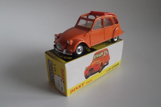 Dinky Toys 500 Citroën 2CV - Échelle 1:43 - Zamak Gris - Boîte D'origine - France