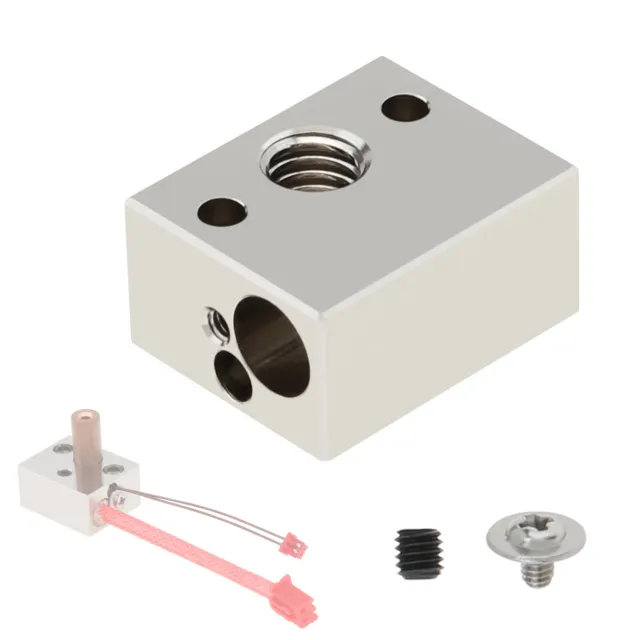 Heater Block Extruder Hotend Fit for Ender 3 S1/S1 Pro/CR10 Smart Pro/3D Printer