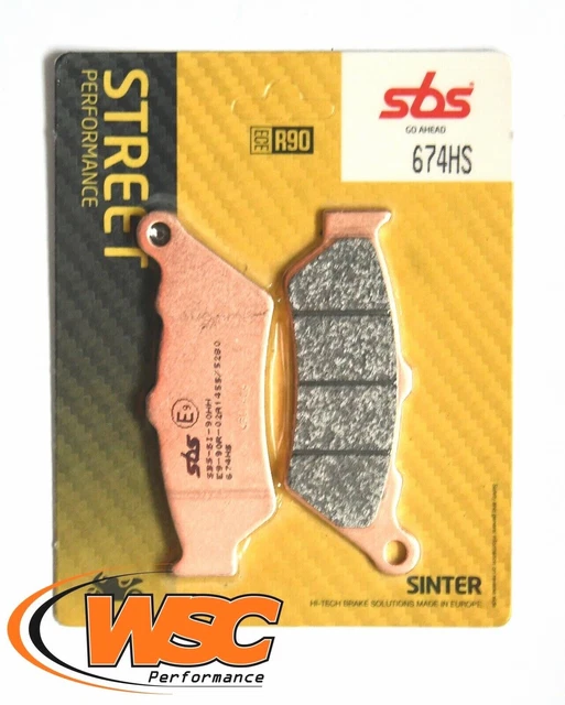 SBS STREET SINTER Brake Pads 674HS BMW F650GS G650GS Ducati 400
