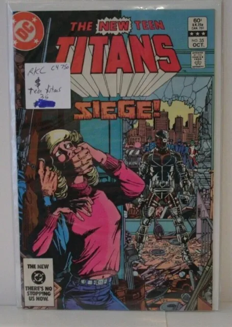 Hot Series! New Teen Titans #35 (1983) NM Cond*1st Cameo app of Vigilante!*