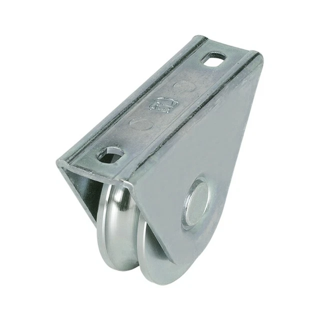 Galet support extérieur gorge ronde - roue pour porte et portail coulissant