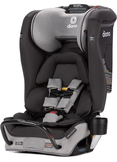 Diono Radian 3RXT Safe+ All-in-One Convertible+Booster Car Seat Gray Slate NEW