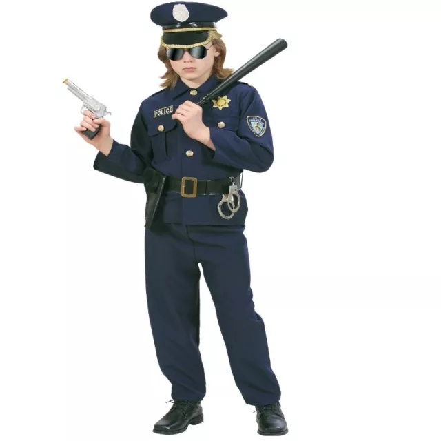 Polizist Polizei Jungen Kinder Kostüm - Police Offizer - Karneval Fasching NEU