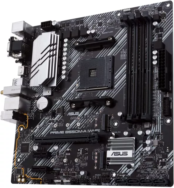 ASUS Prime B550M-A [WI-FI] Mainboard AMD Ryzen B550 Sockel AM4 µATX 4x DDR4 Dual
