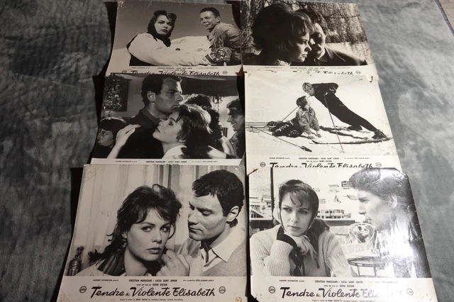 TENDRE ET VIOLENTE ELISABETH Lucile Saint-Simon jeu photos cinema 1960 ski