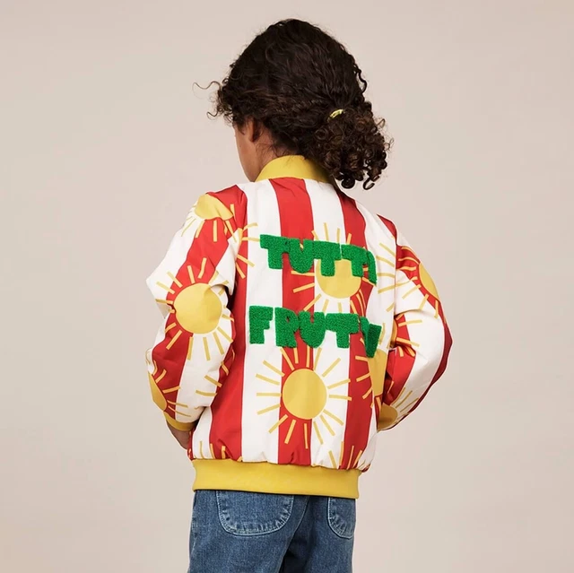アウター Mini Rodini Strawberries Baseball Jacket Mini Rodini