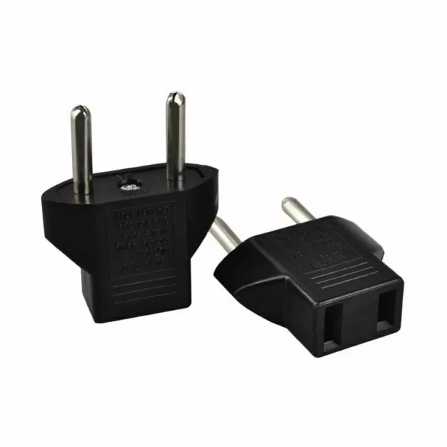 US USA To EU Europe EURO AC Power Wall Plug Travel Charger Adapter Converter Z21